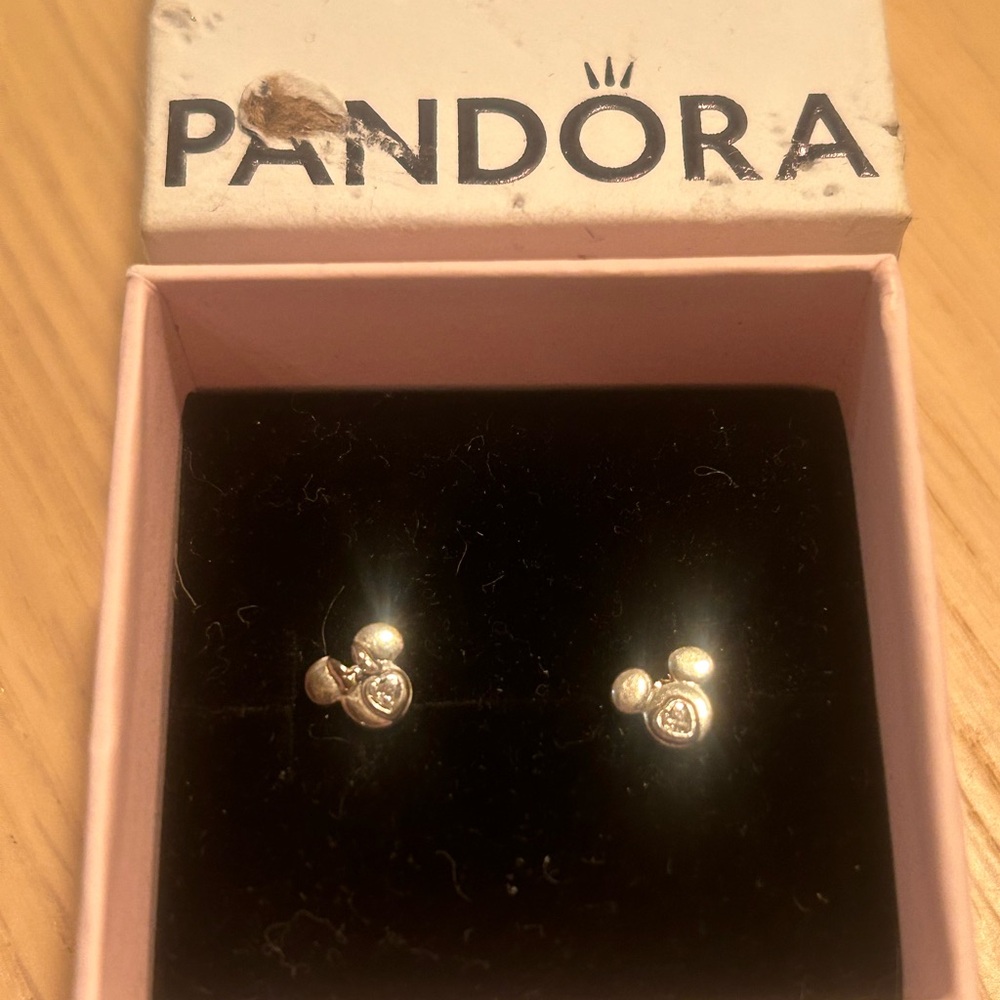 Pandora Mickey and Minnie Earrings